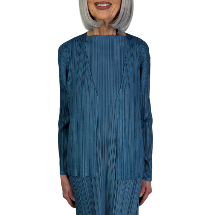 MELLOW PLEATS CARDIGAN 
