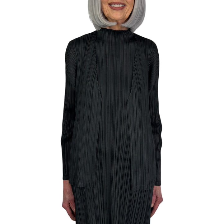 MELLOW PLEATS CARDIGAN