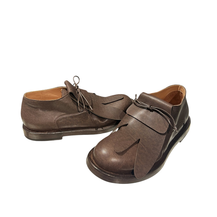 LACE-UP SHOES W/OVERLAY