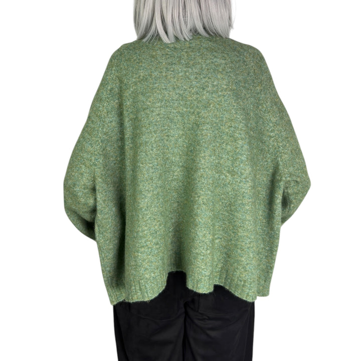 MELANGE KNIT TURTLENECK SWEATER