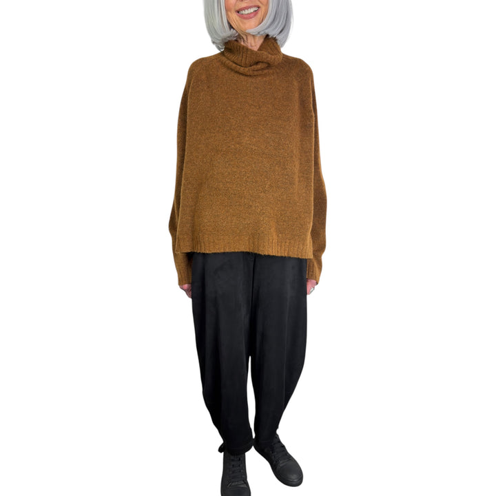 MELANGE KNIT TURTLENECK SWEATER