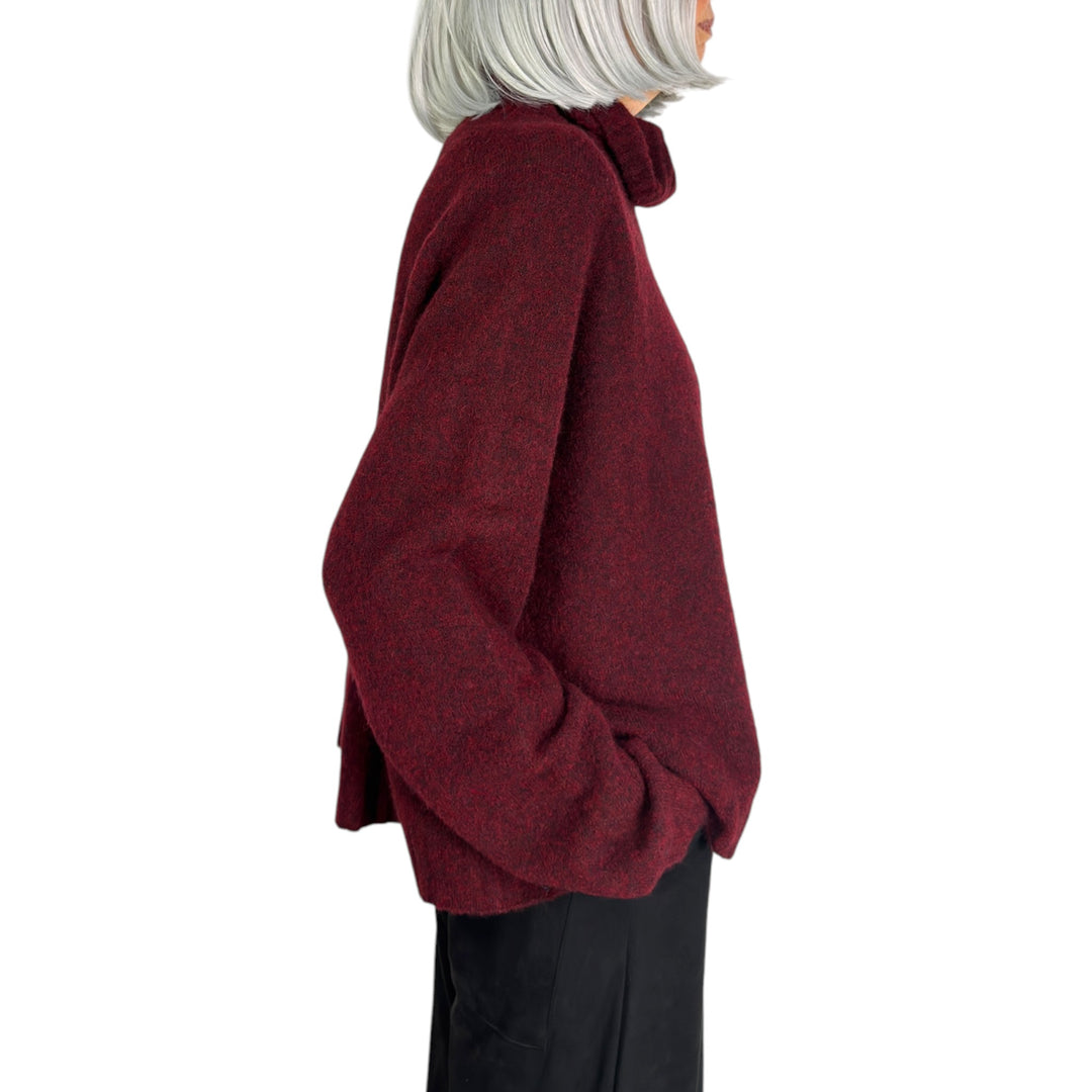 MELANGE KNIT TURTLENECK SWEATER