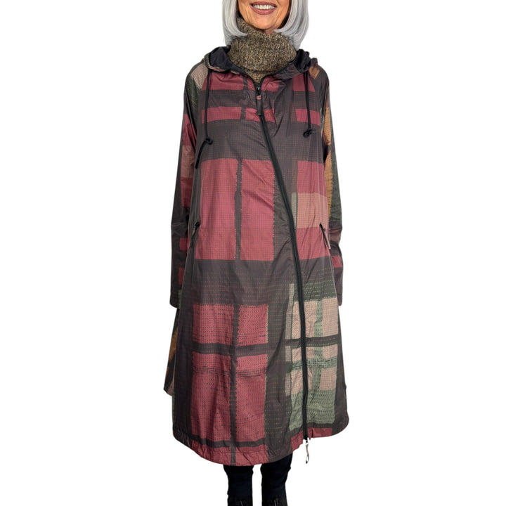 DIAGONAL ZIP WATER REPELLENT COAT