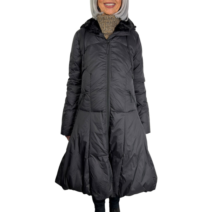 SOLID LONG PUFFER COAT