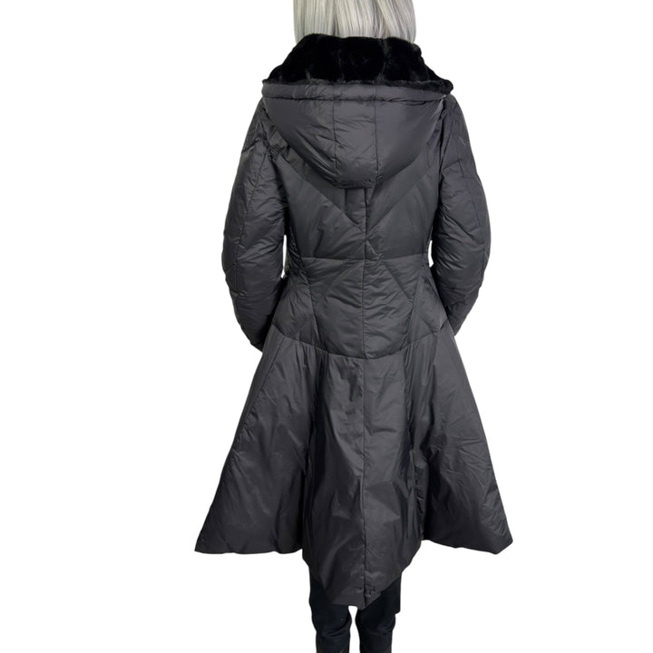 SOLID LONG PUFFER COAT