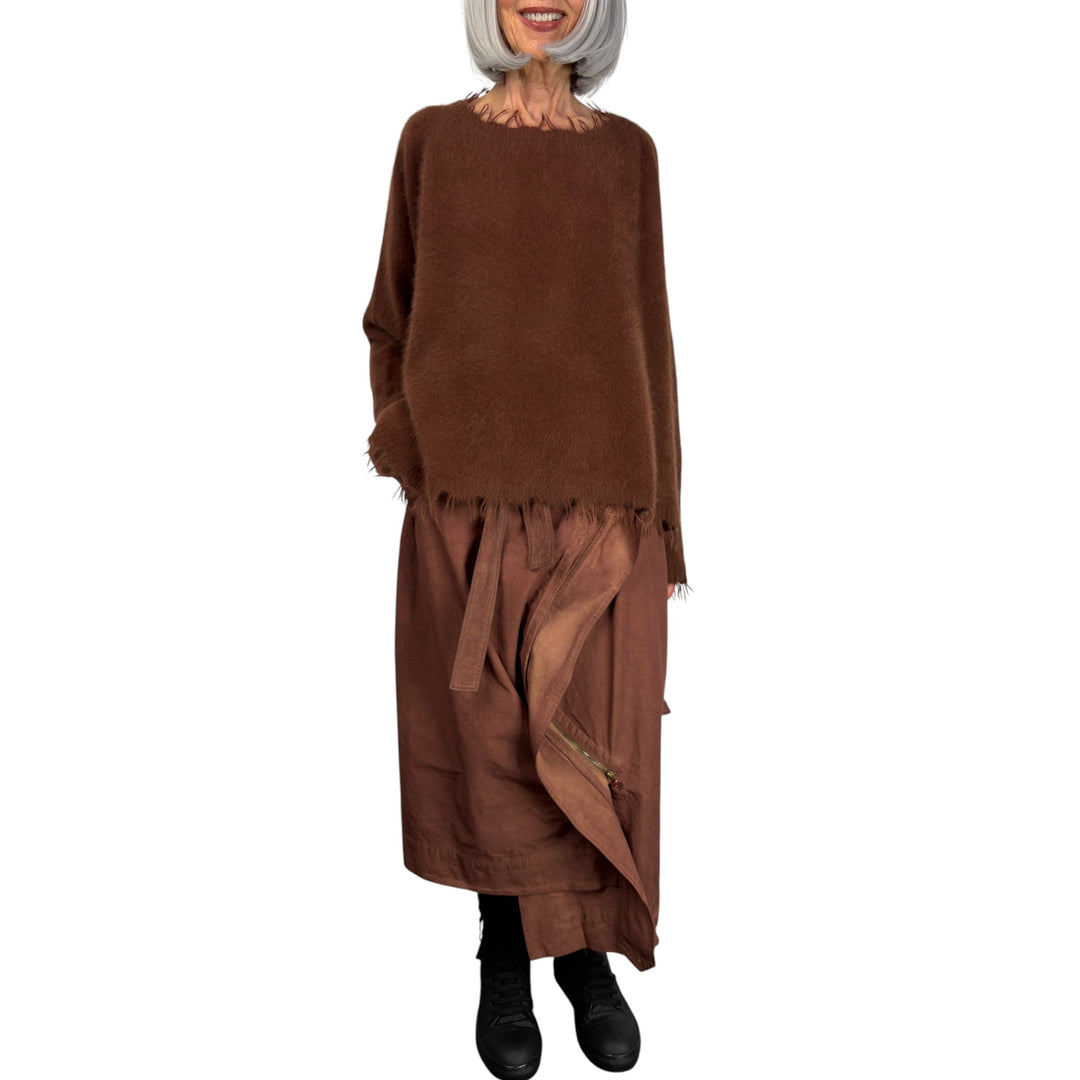 FOX HAIR PULLOVER SWEATER