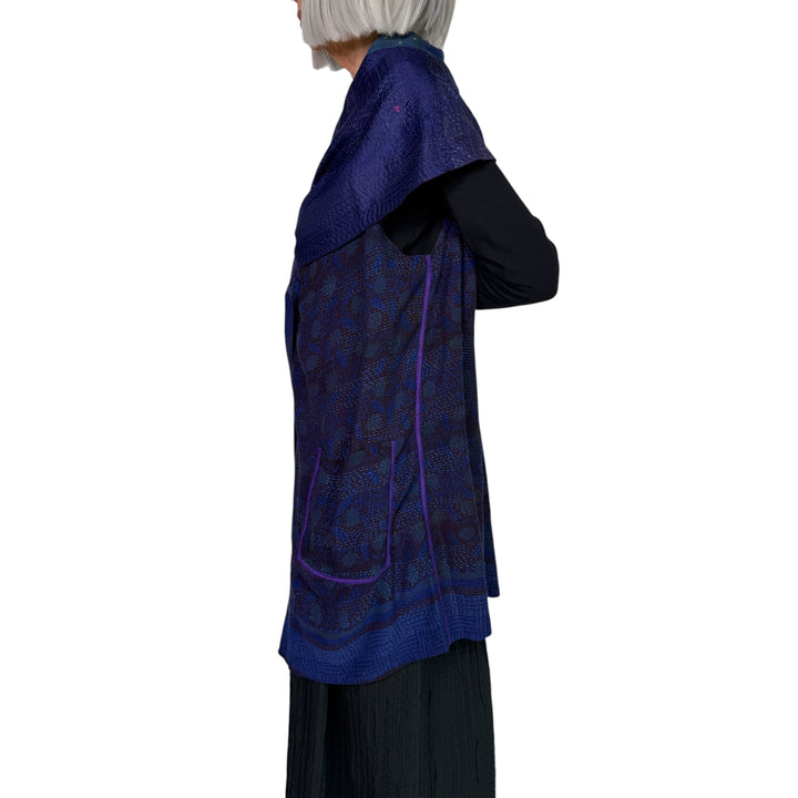 GEORGETTE PATCH CIRCULAR VEST