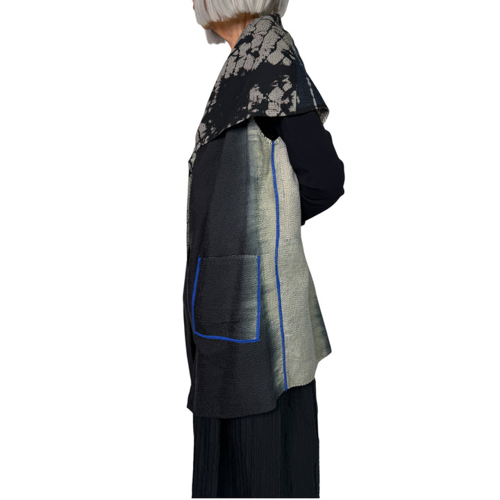 SERPENT PRINT CIRCULAR VEST