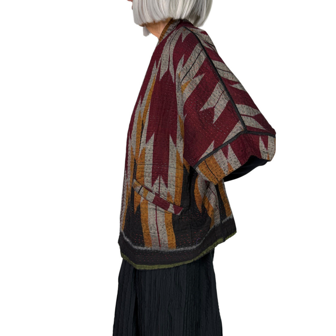 IKAT/OMBRE MINI PONCHO