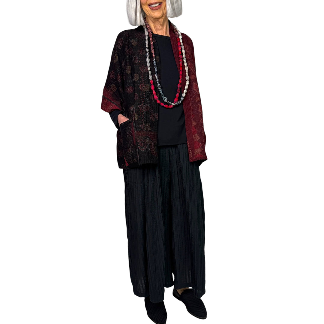 IKAT/OMBRE MINI PONCHO