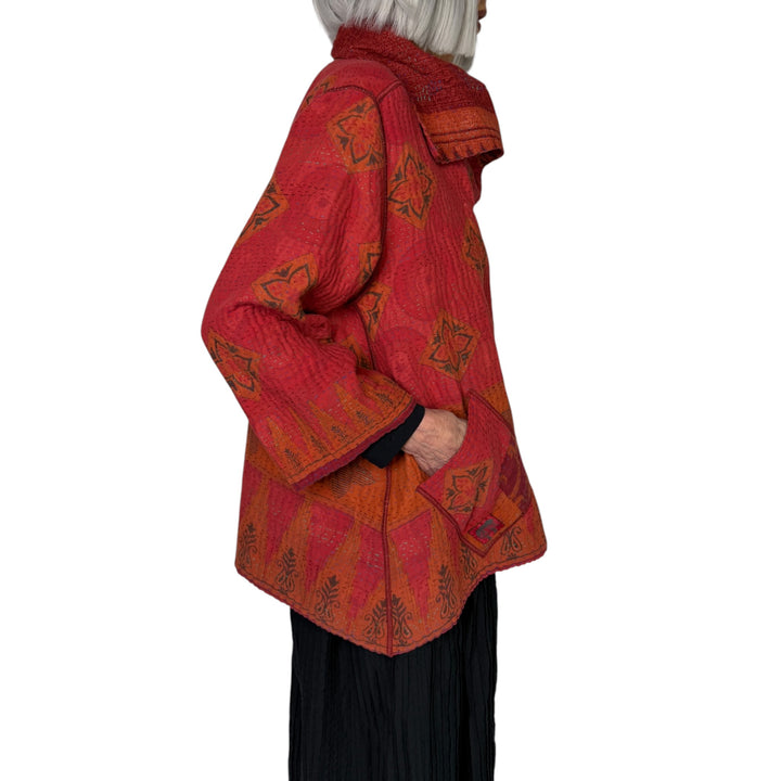 COTTON OVERDYE FLARE JACKET