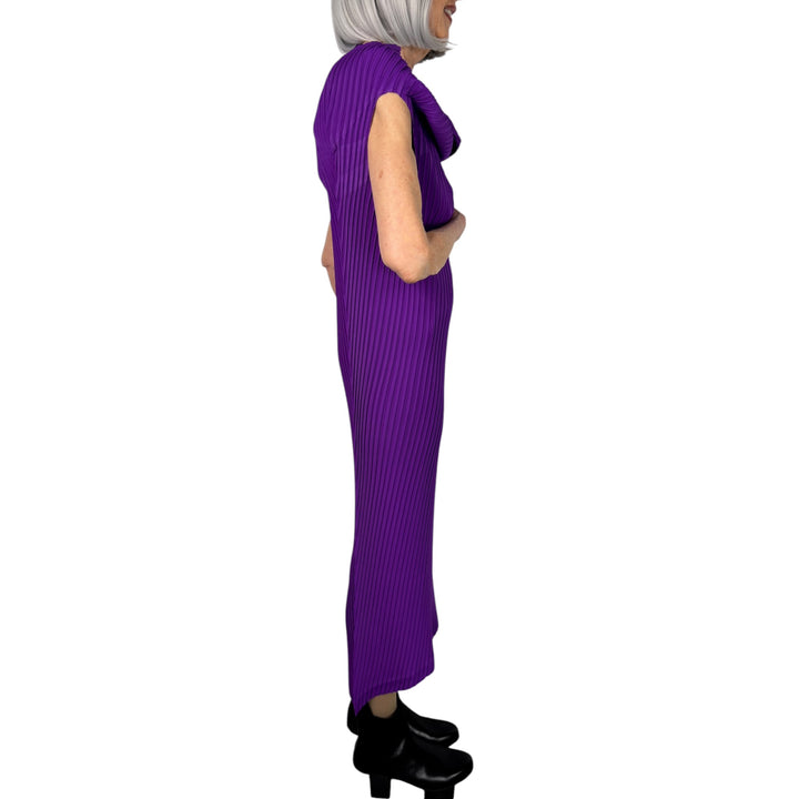TUBULAR PLEATS DRESS