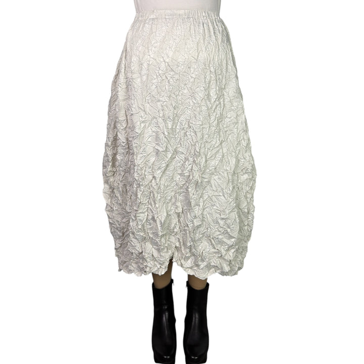 CRINKLE PLEAT A-LINE SKIRT