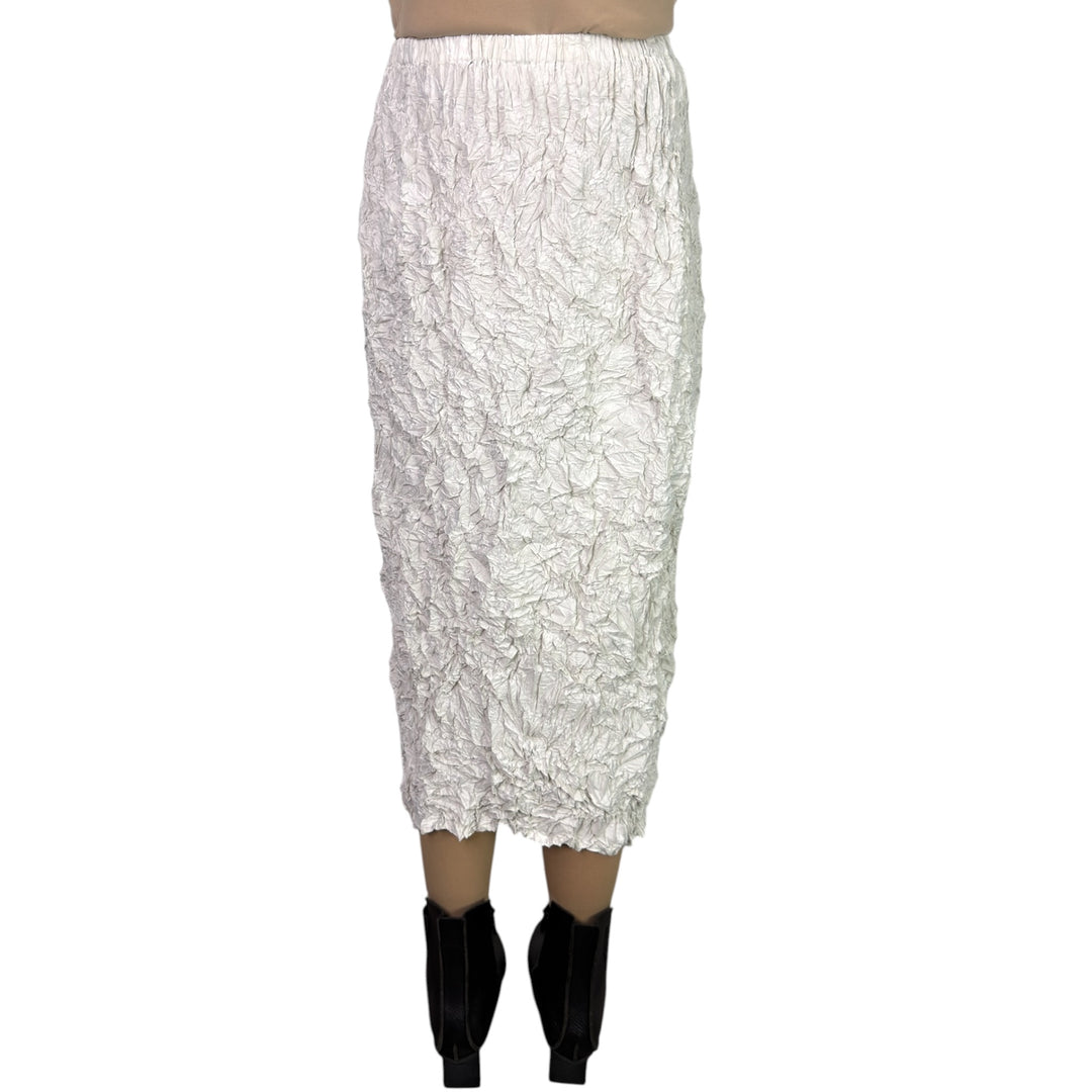 CRINKLE PLEAT SLIM SKIRT