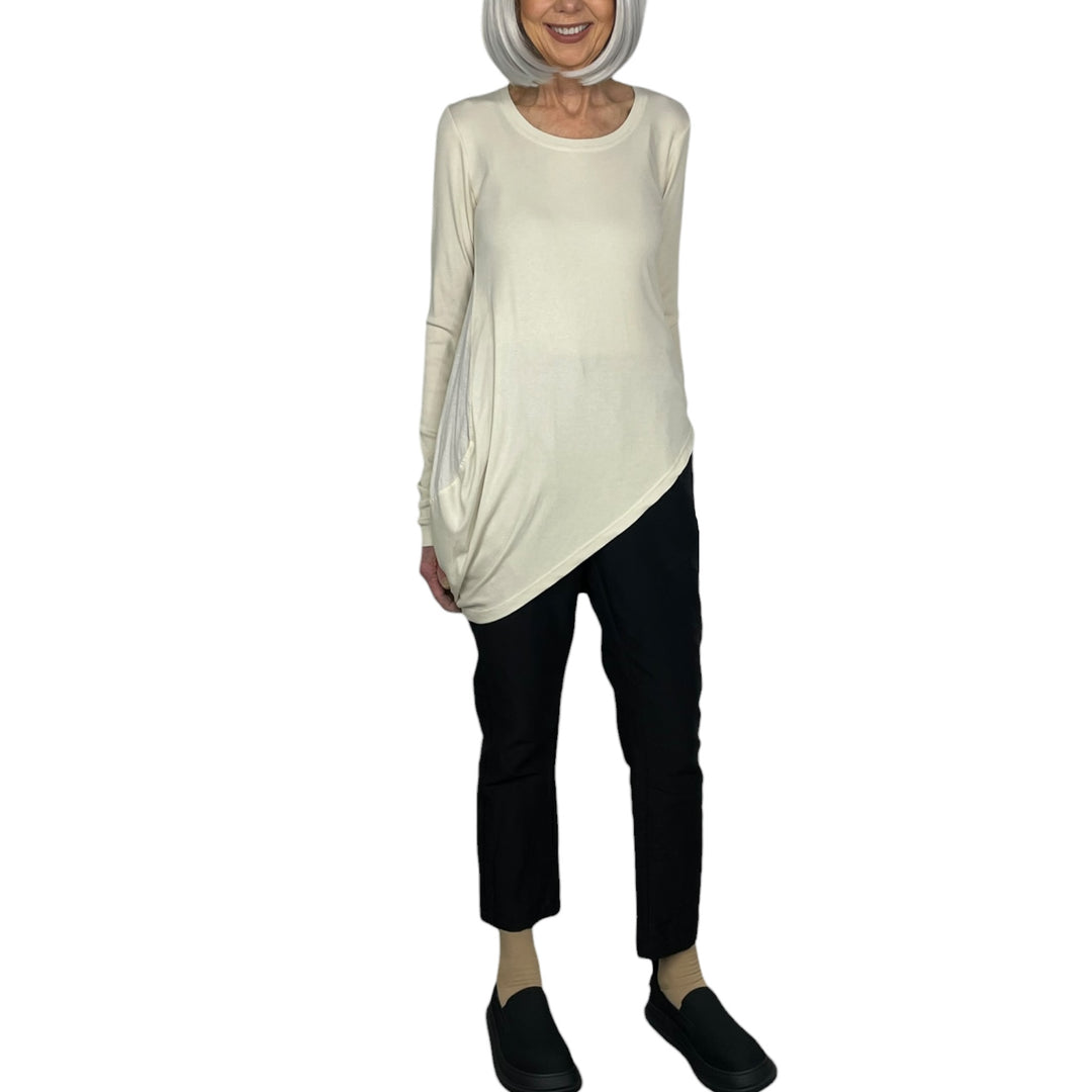 LINEN SLIM LEG PANT