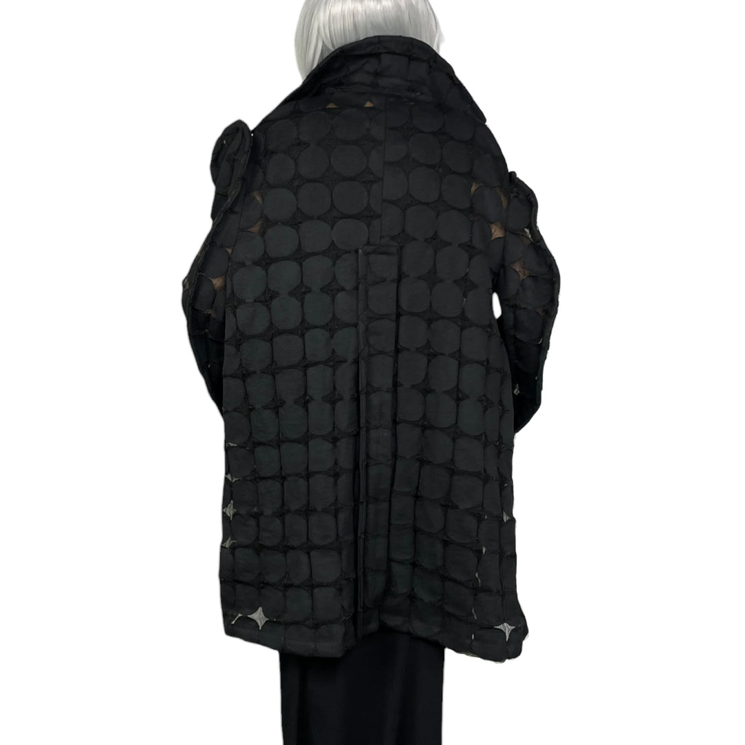 TEXTURED CIRCLES COAT