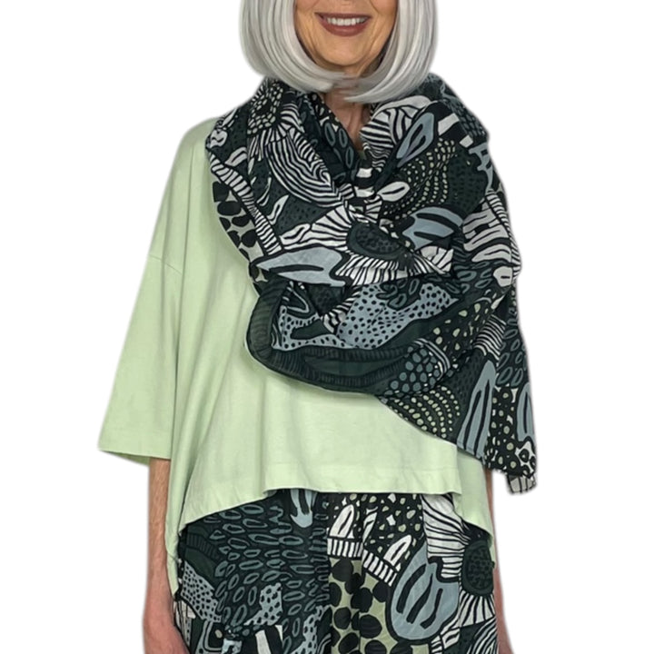 PRINT VOILE SHAWL