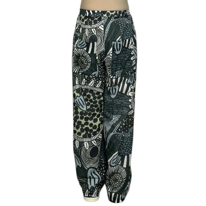 LINED PRINT VOILE PANT