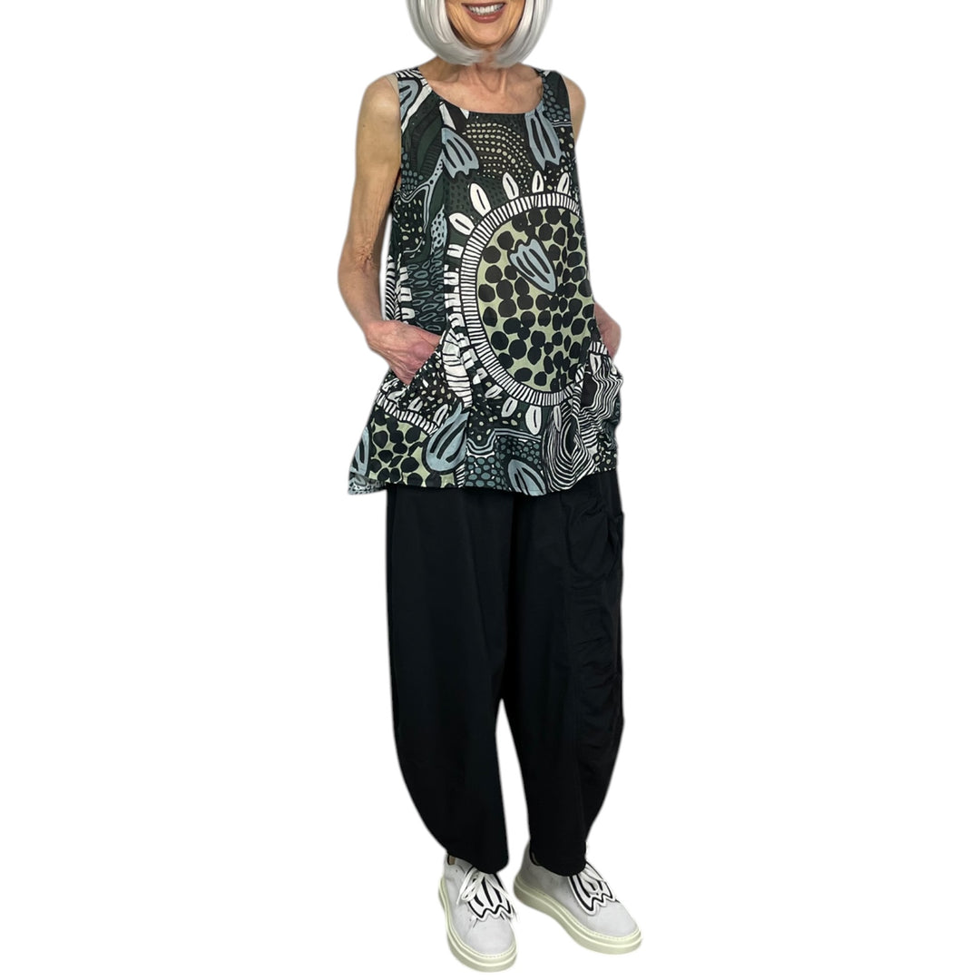 PRINT VOILE TANK TOP