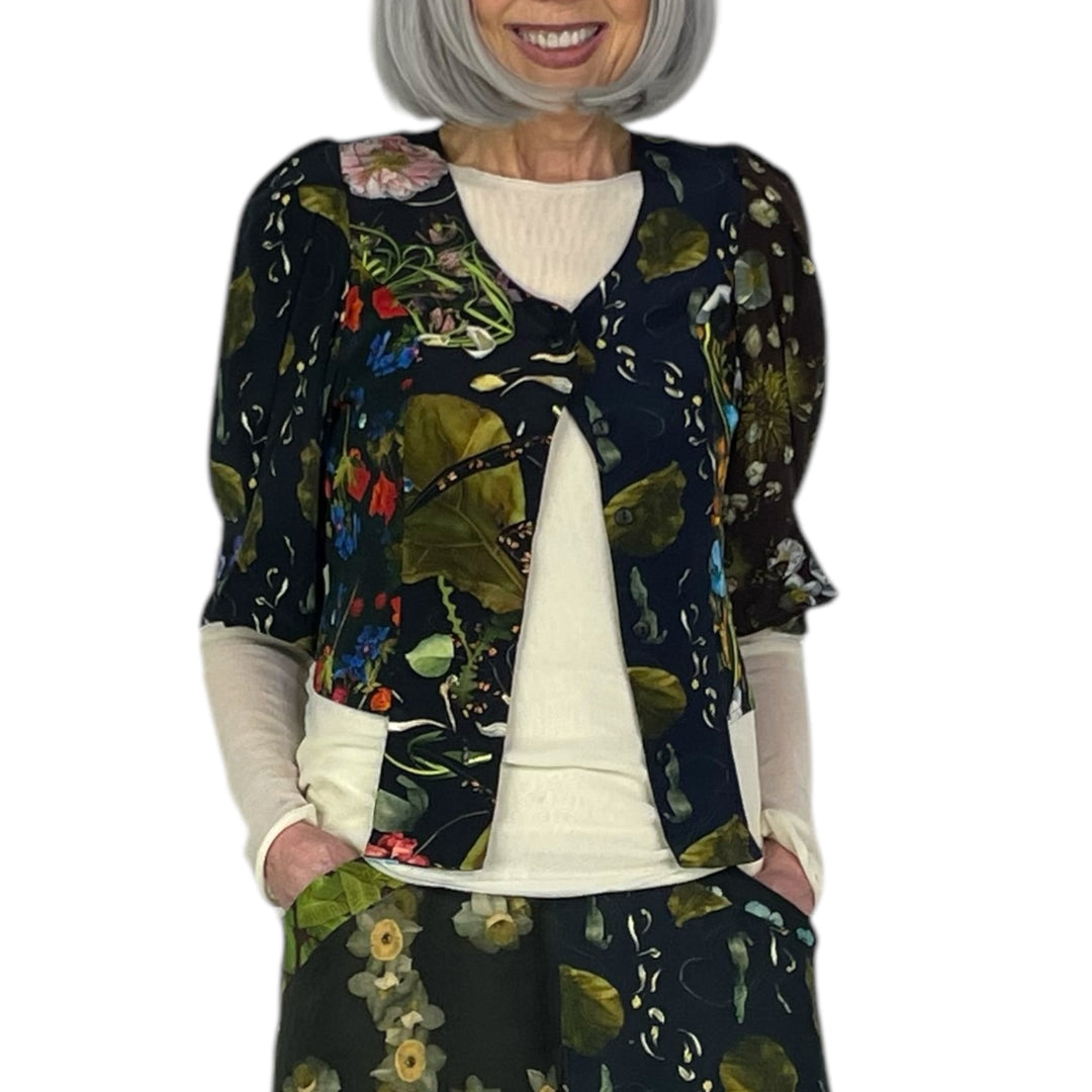 FLORAL PRINT FOLK BLOUSE