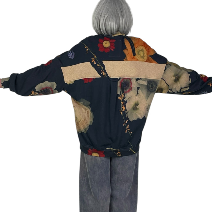 FLORAL PRINT SWEATSHIRT