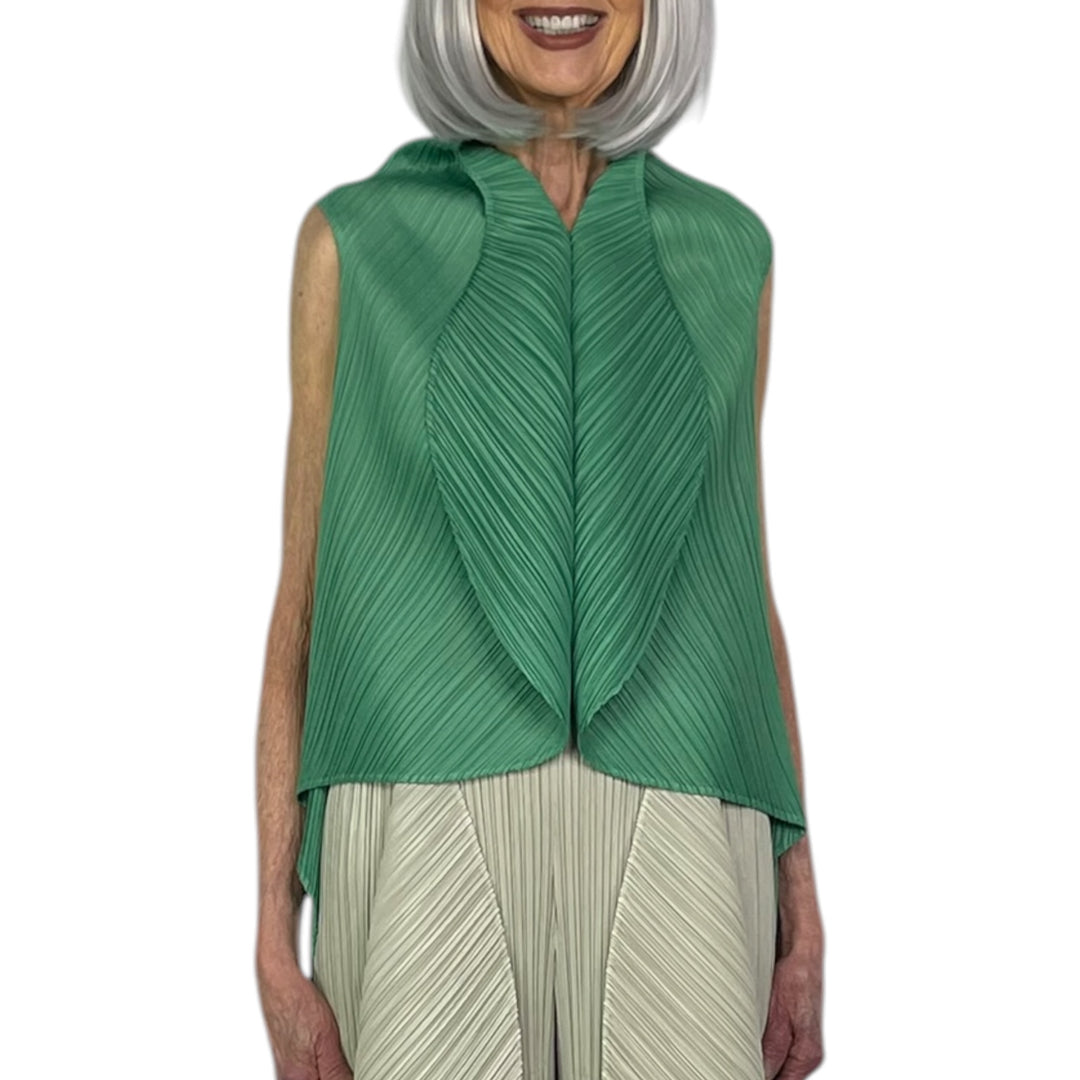 LEAF PANELS SLEEVELESS TOP