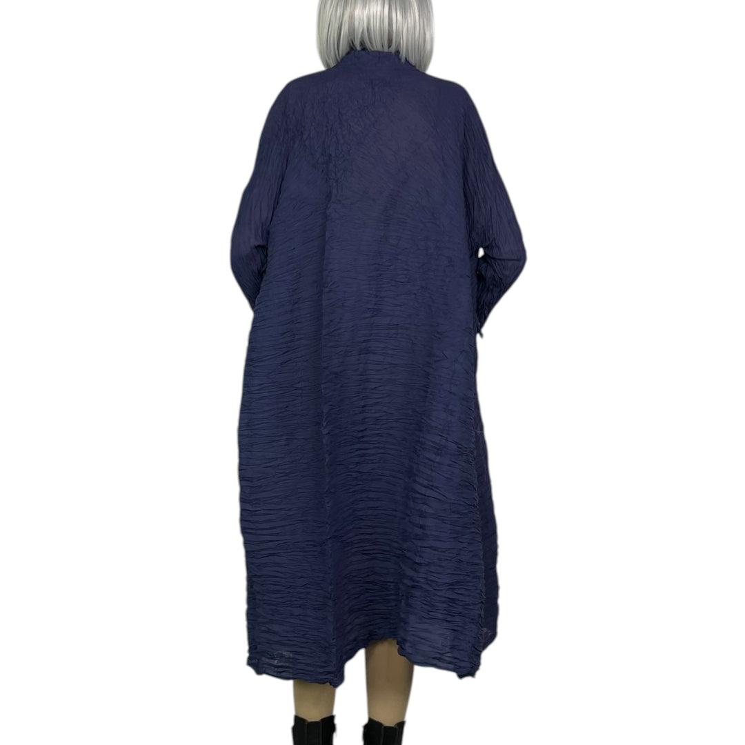 HORIZONTAL PLEAT GAUZE  DRESS