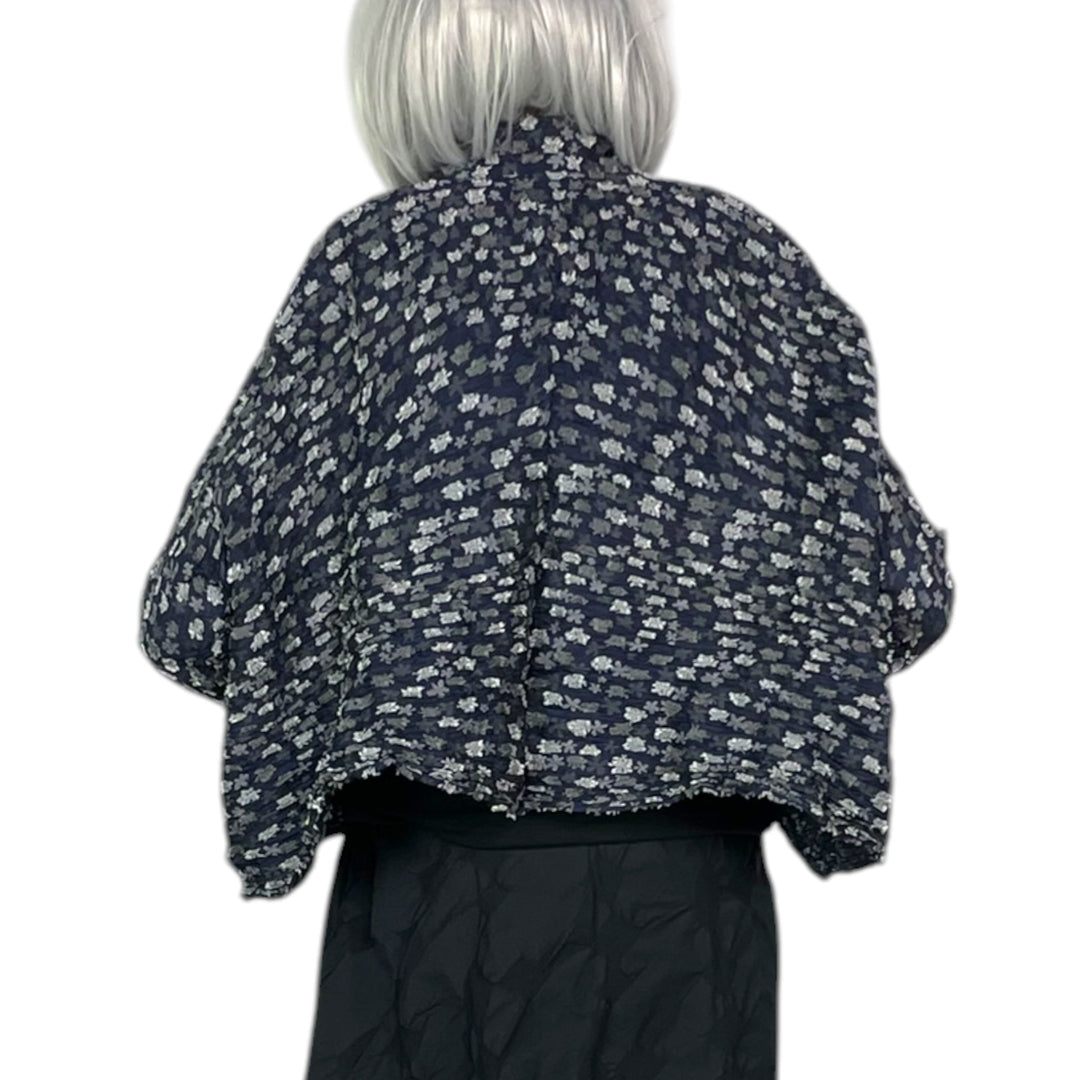 SEA & FLOWER HORIZONTAL PLEAT JACKET