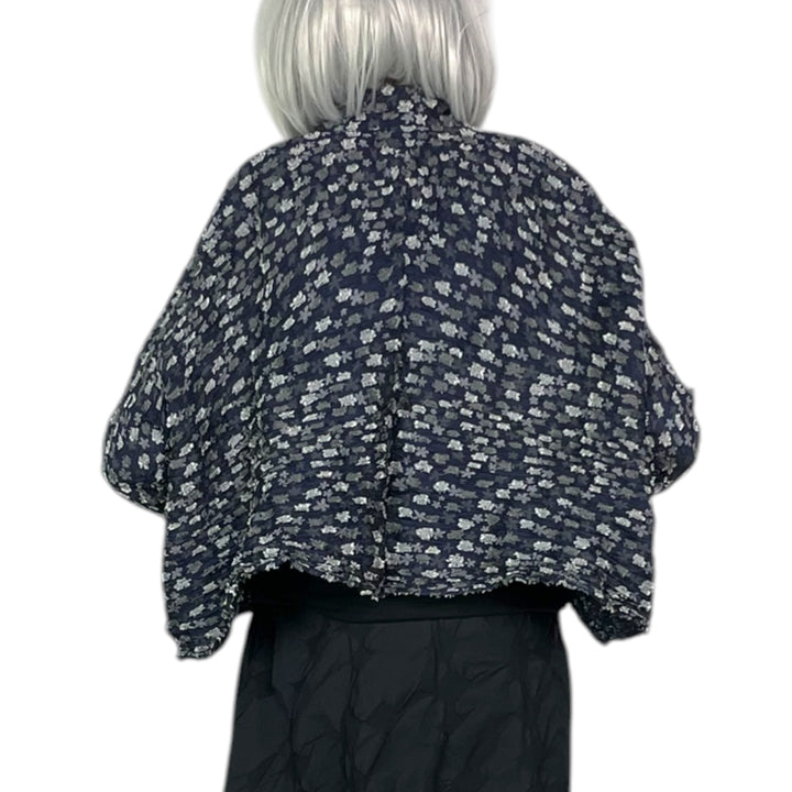SEA & FLOWER HORIZONTAL PLEAT JACKET