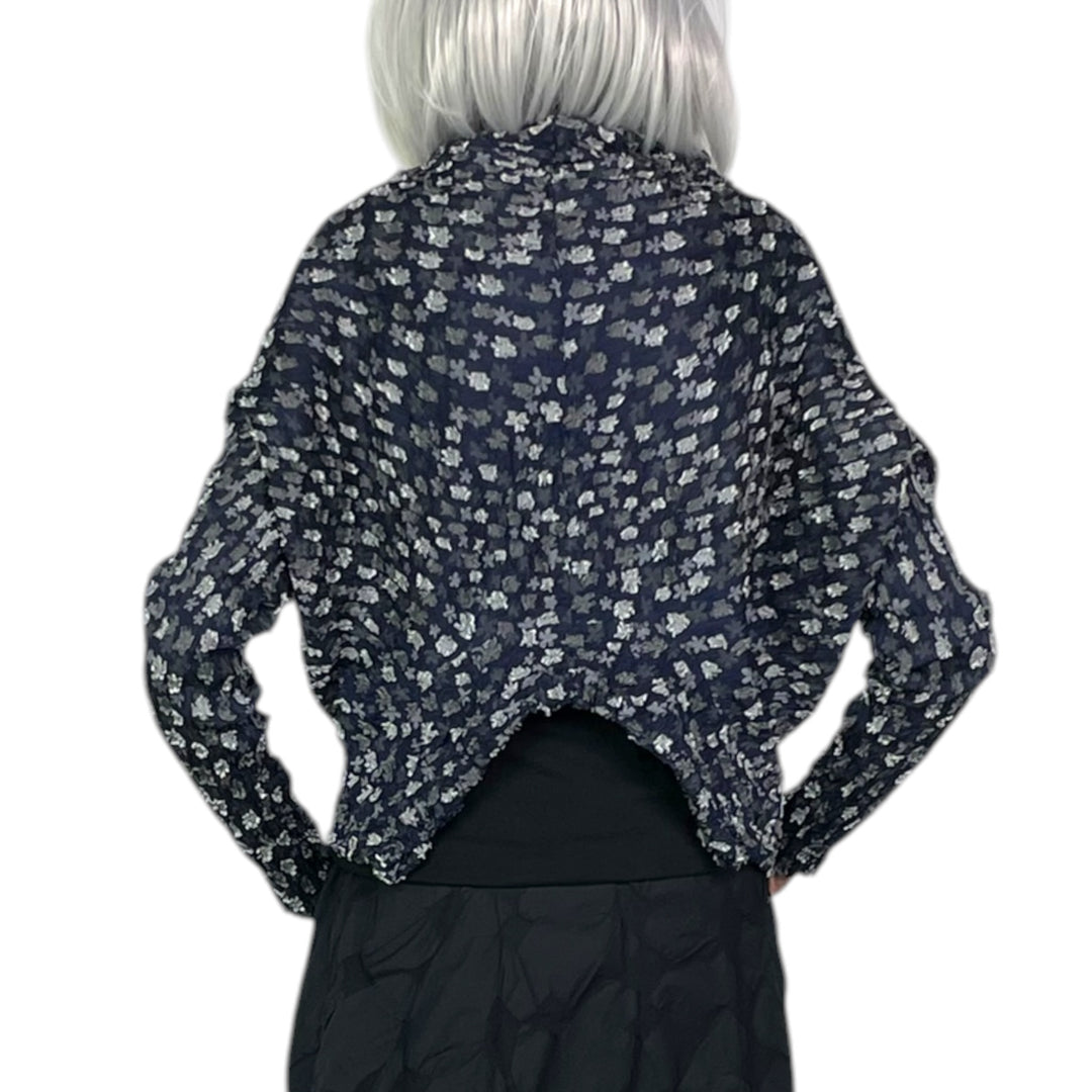 SEA & FLOWER HORIZONTAL PLEAT JACKET