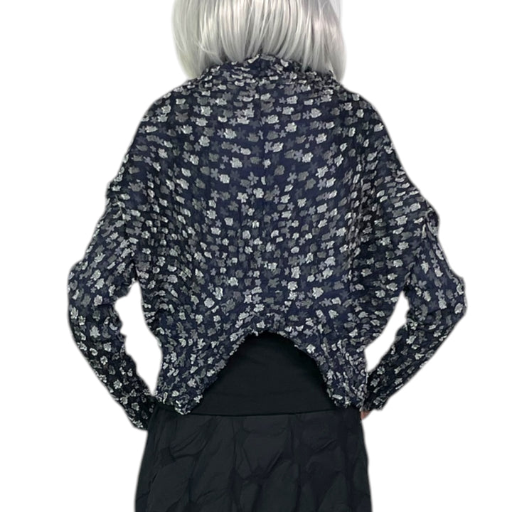 SEA & FLOWER HORIZONTAL PLEAT JACKET