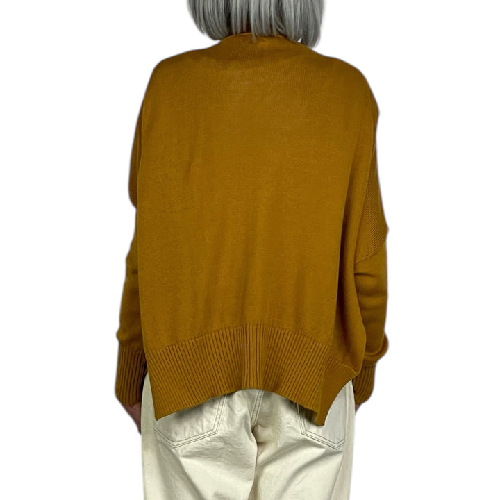 SIDE SLIT COTTON CARDIGAN