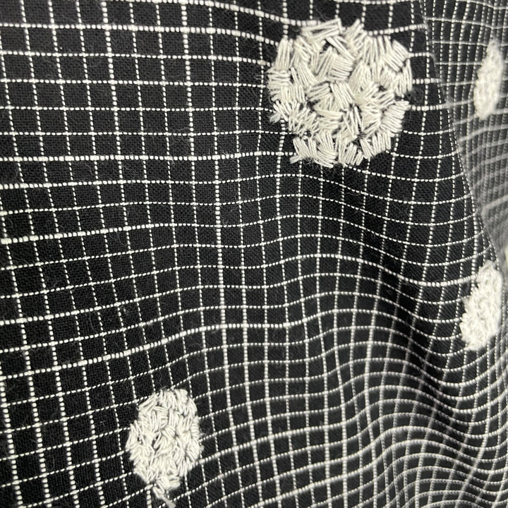 EMBROIDERED DOTS WIDE LEG PANT
