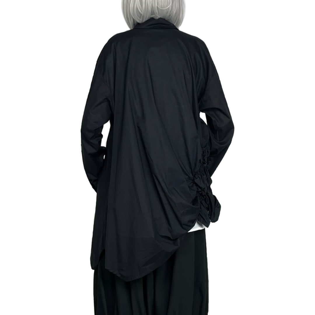 SHIRRED SIDE TUNIC SHIRT