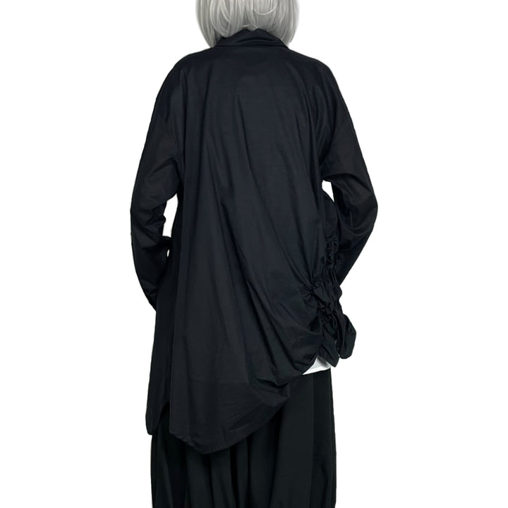 SHIRRED SIDE TUNIC SHIRT