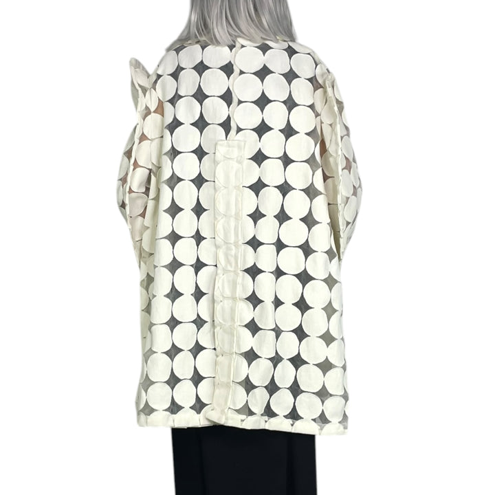 TEXTURED CIRCLES COAT