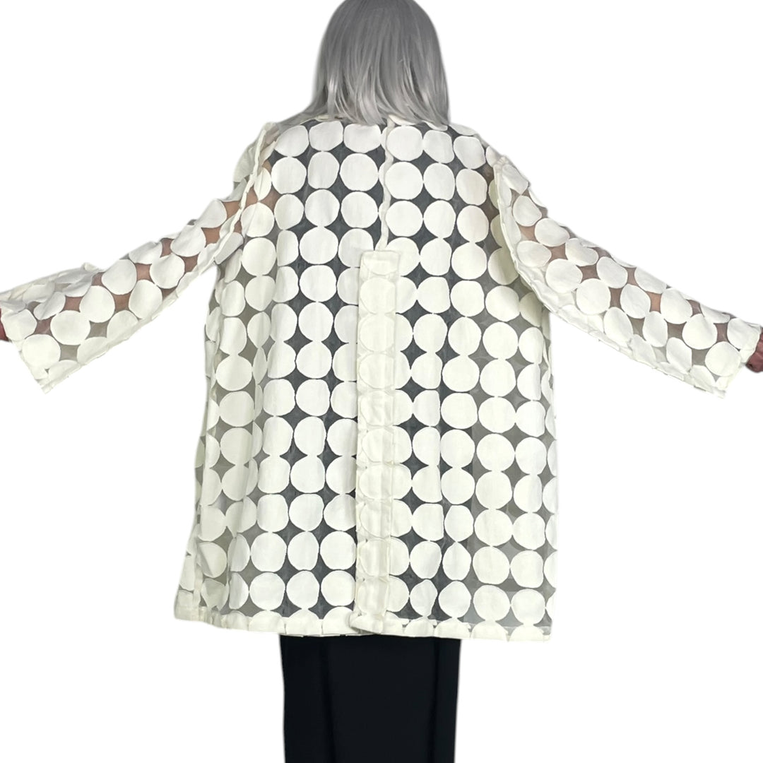 TEXTURED CIRCLES COAT