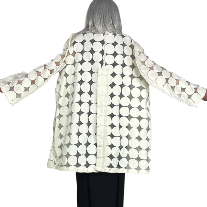 TEXTURED CIRCLES COAT