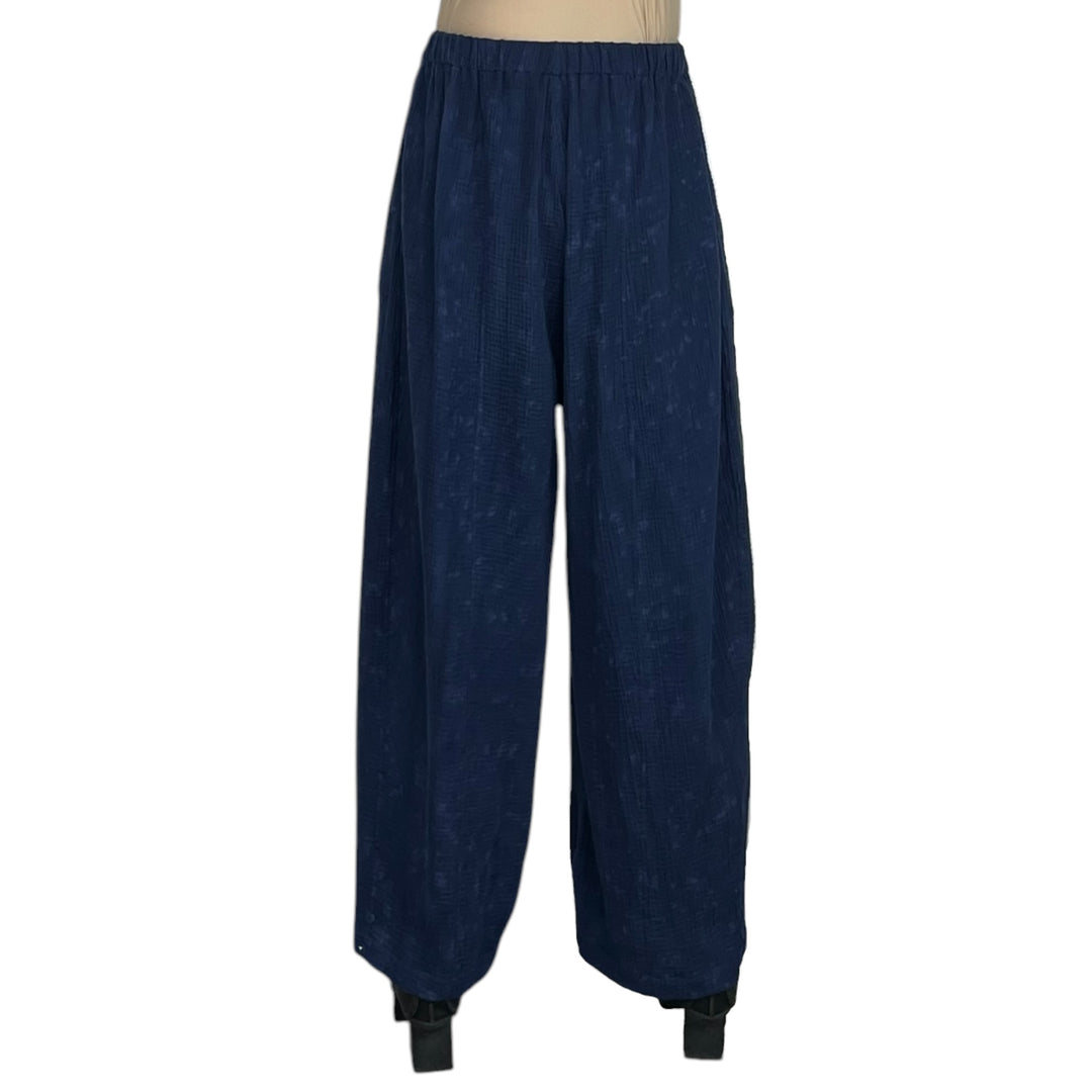 SAND SUN DYE RIPPLE BARREL LEG PANT
