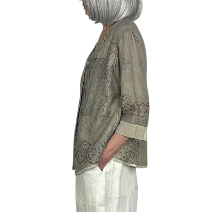 MOSAIC PATCH KURTA TOP