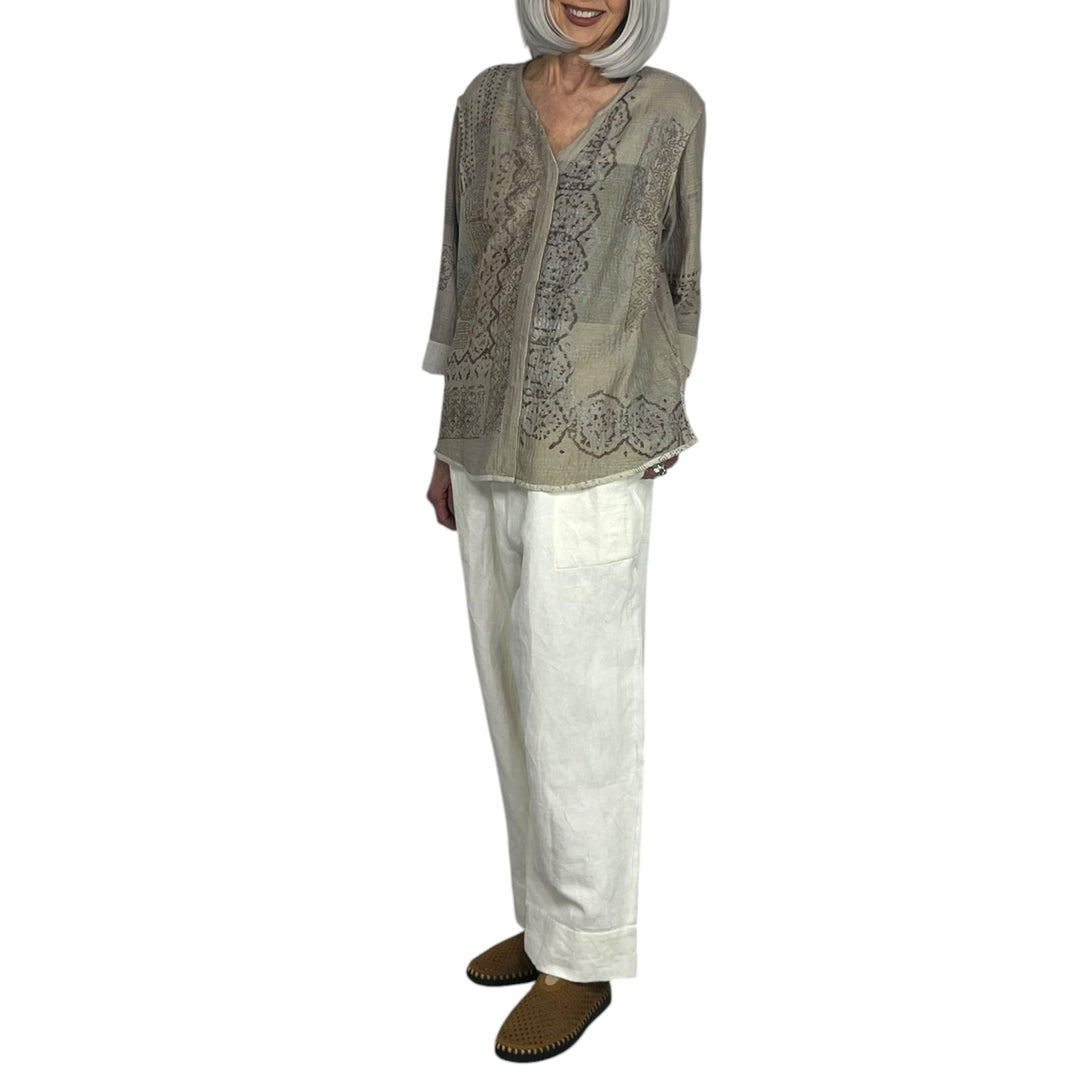 MOSAIC PATCH KURTA TOP