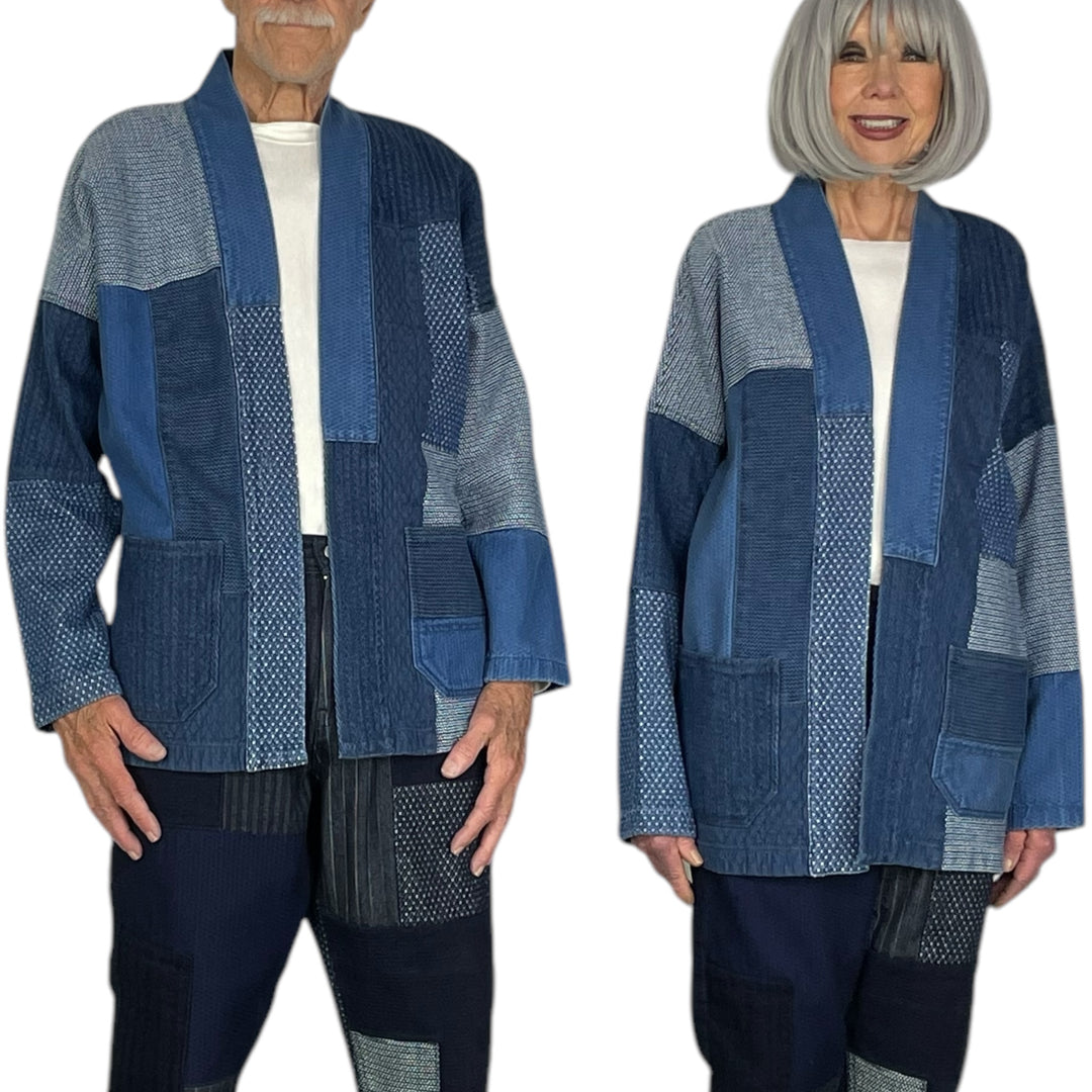 PATCHWORK HAORI JACKET - 3YR WASH