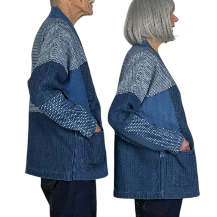 PATCHWORK HAORI JACKET - 3YR WASH