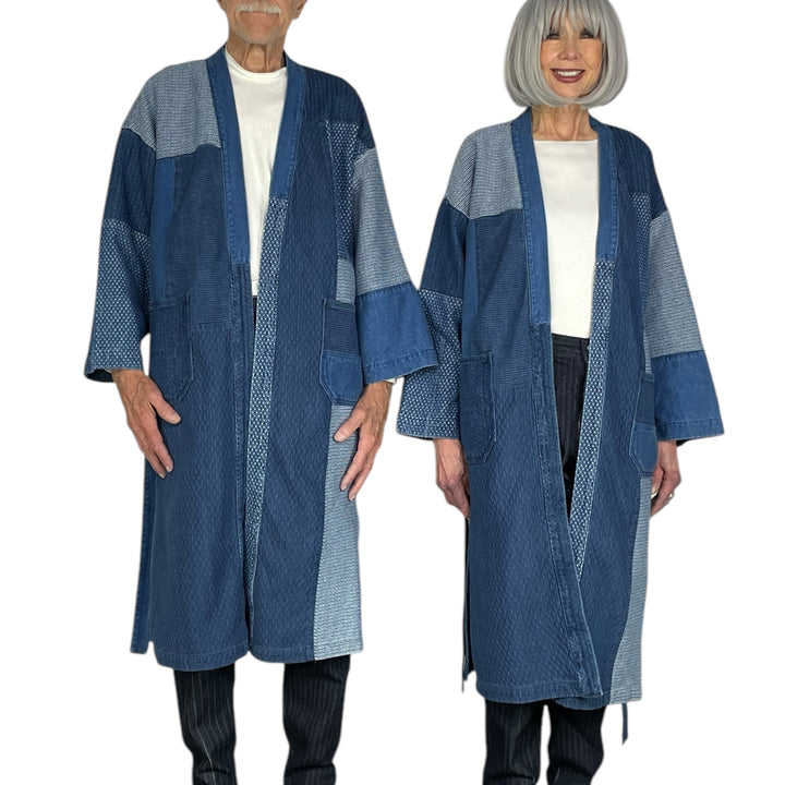 PATCHWORK HAORI COAT - 3YR WASH