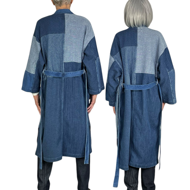 PATCHWORK HAORI COAT - 3YR WASH