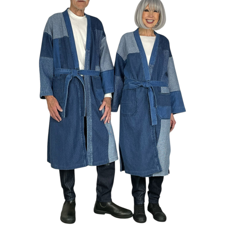 PATCHWORK HAORI COAT - 3YR WASH