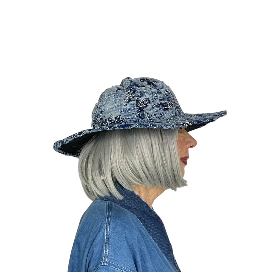 SASHIKO BRIM HAT