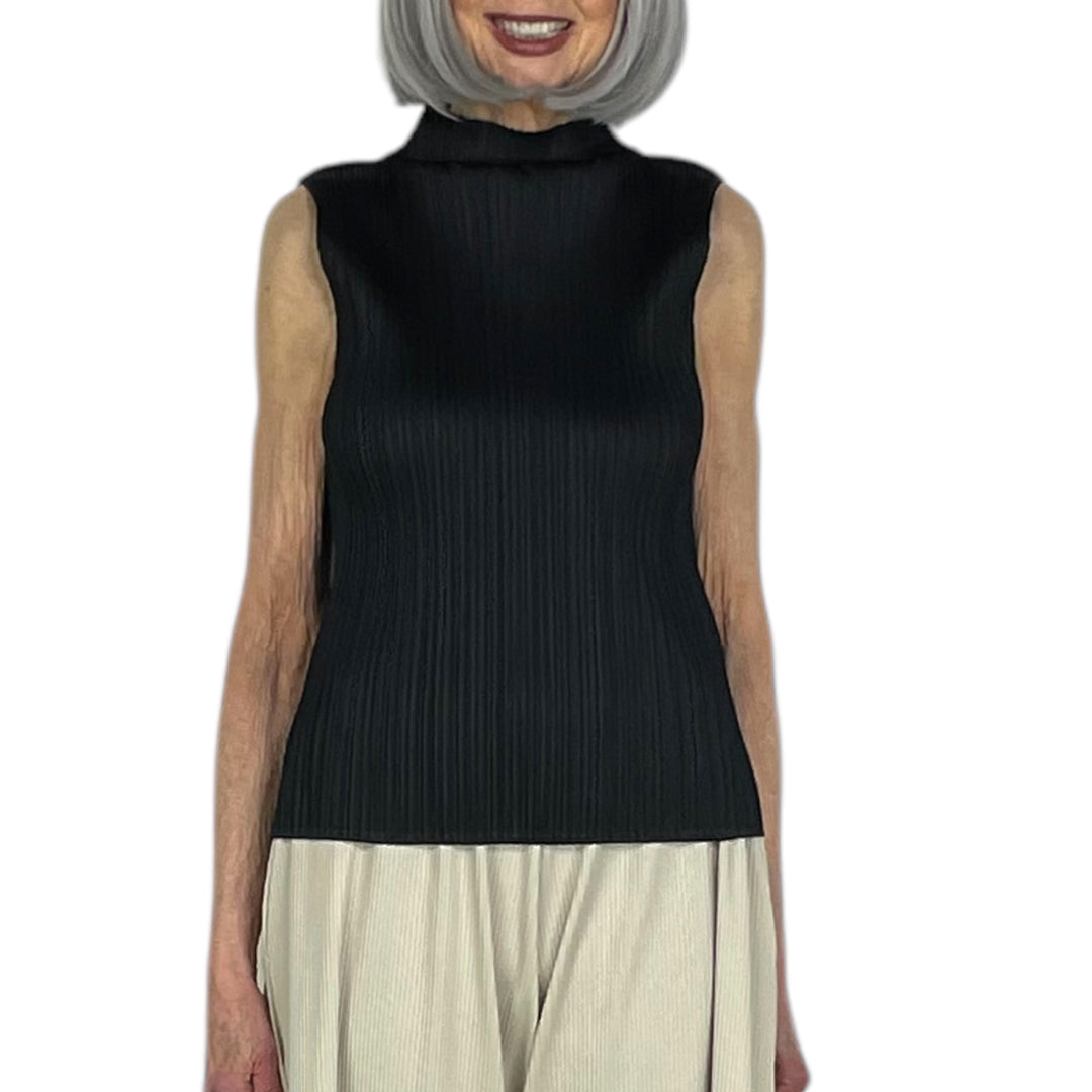 BASICS HI-NECK SLEEVELESS TOP