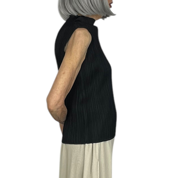 BASICS HI-NECK SLEEVELESS TOP