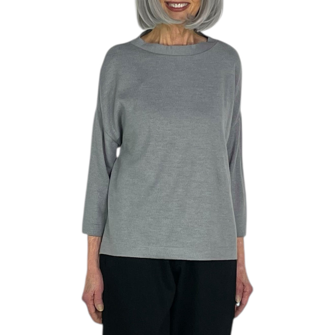 BOATNECK KNIT PULLOVER